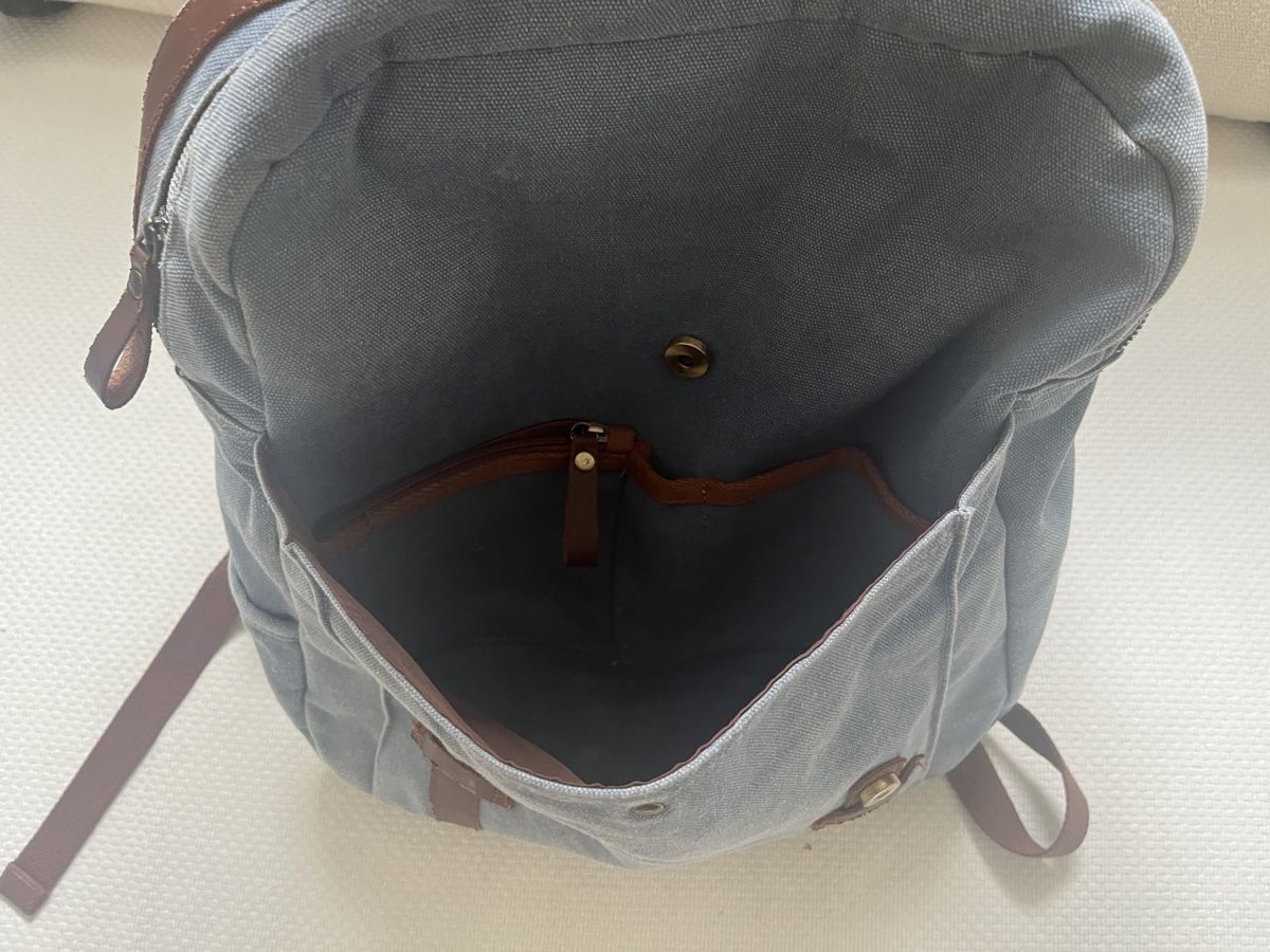 Zaini: Jeansrucksack mit Lederapplikationen – Usato da Freienbach venduto da alile 3