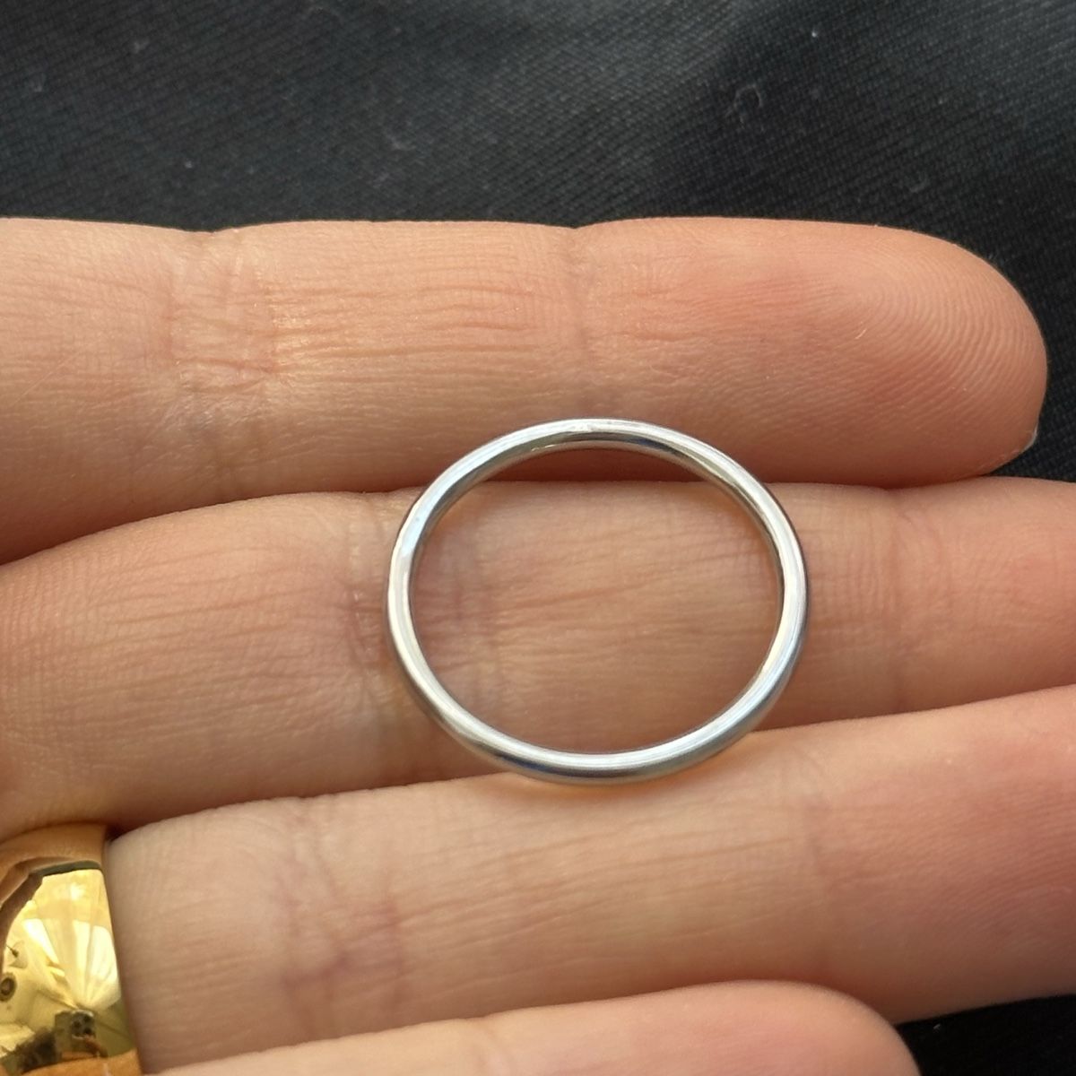 Ringe: Dünne Edelstahl Silberne Ring Gr. 51 – Neu (gemäss Beschreibung) aus Givisiez von dor_xb9k 1