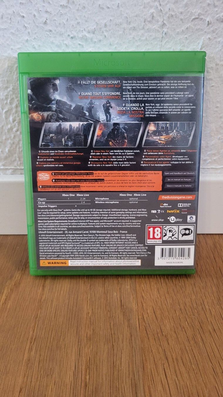Microsoft Giochi: Xbox One - The Division – Usato da Münsingen venduto da DigitaleSpielecke 1