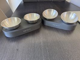 PETKIT Pet Bowls Stainless Steel 2 Bowls good condition