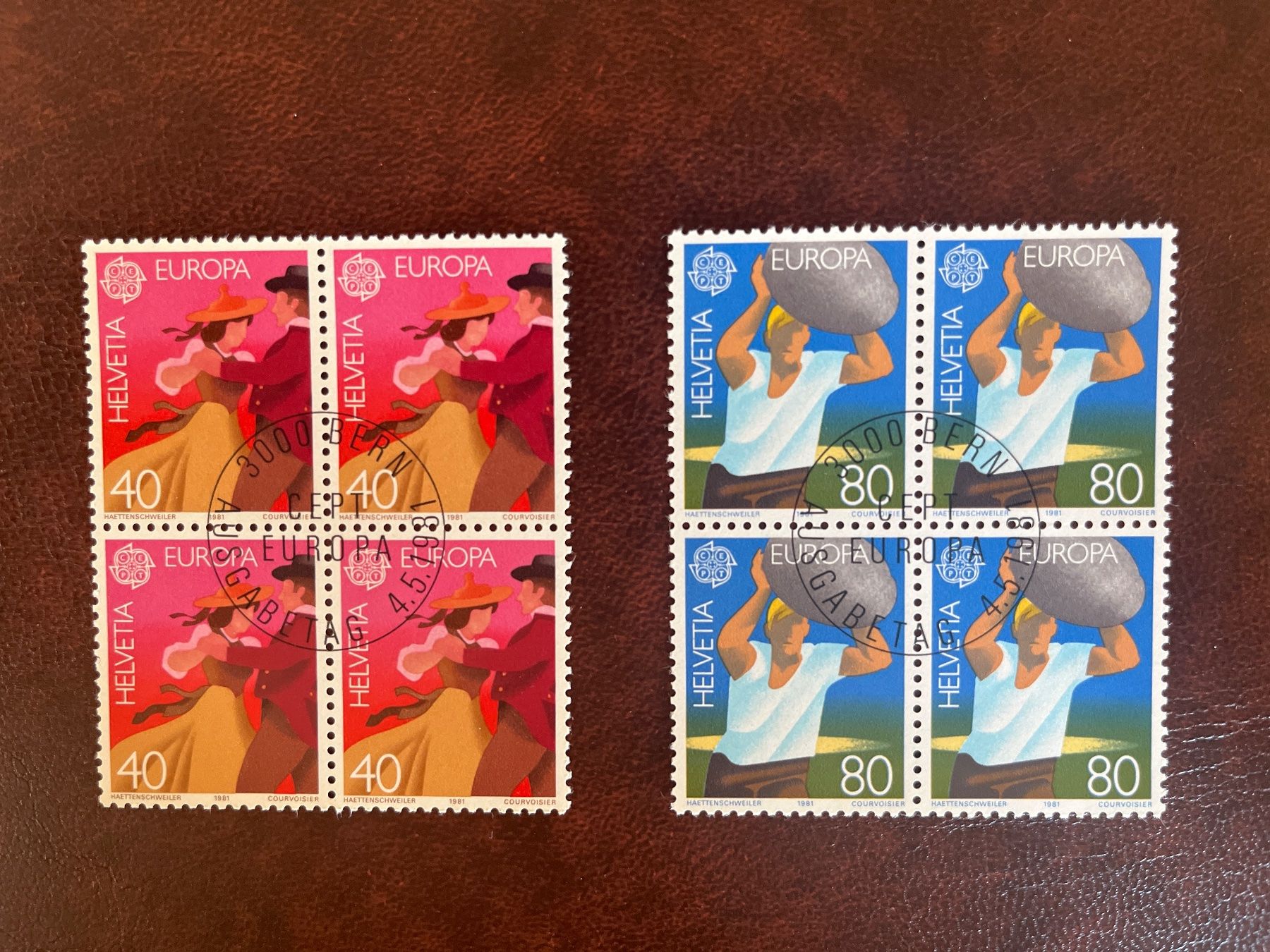 Alle Briefmarken: 1981 Europa 4erblock ET-Stempel – Neu (gemäss Beschreibung) aus Freidorf TG von ern_7s68