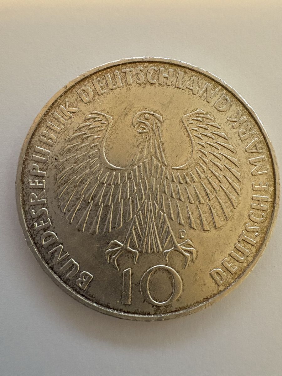 Alle Münzen: 10 Mark Silbermünze – Gebraucht aus Murten von Tzaugg 1