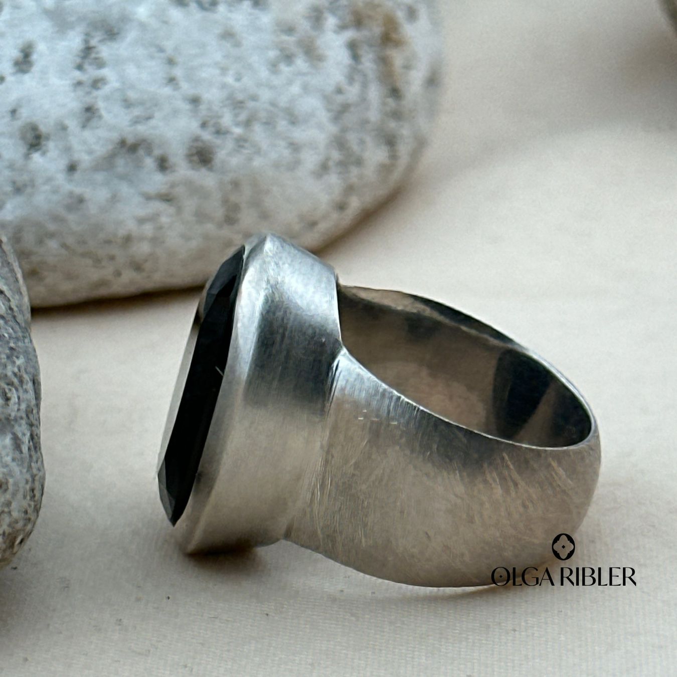 Olga Ribler Ringe: Silber Ring 925 mit Onyx Grösse 53 – Neu (gemäss Beschreibung) aus Luzern von Schmuckoutlet 6