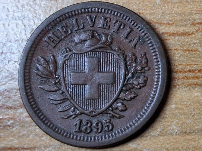 Toutes les monnaies: 1 Rappen 1895 – D'occasion à Münchenstein par purbach1 2