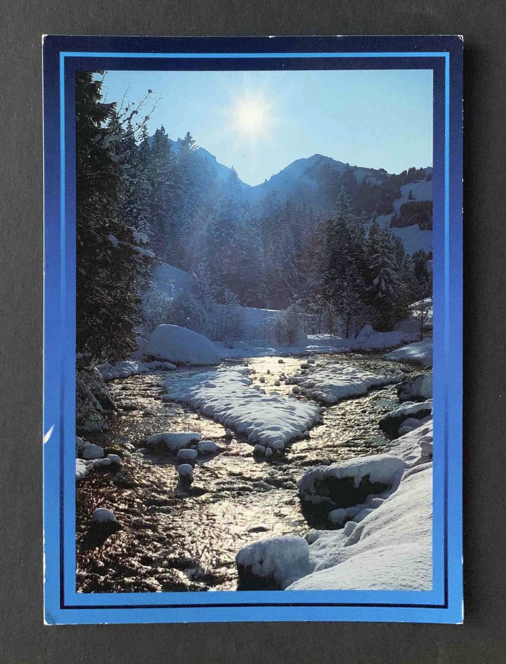 Cartoline postali: AK Winterzauber am Bergbach – Usato da Goldau venduto da artelier1
