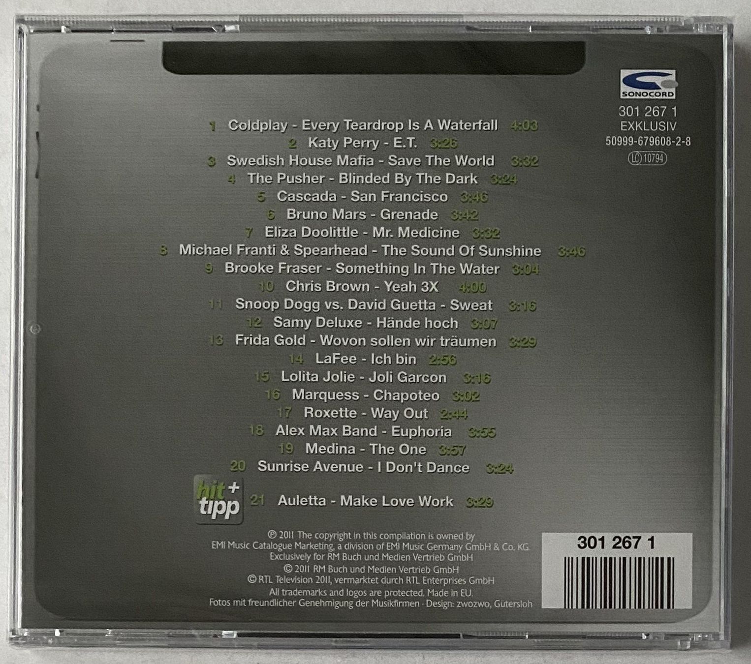 CD: Chart Boxx 5-2011(Coldplay, Snoop Dogg, David Guetta.... – Nuovo e nell'imballaggio originale da Flums venduto da Asquillo 1