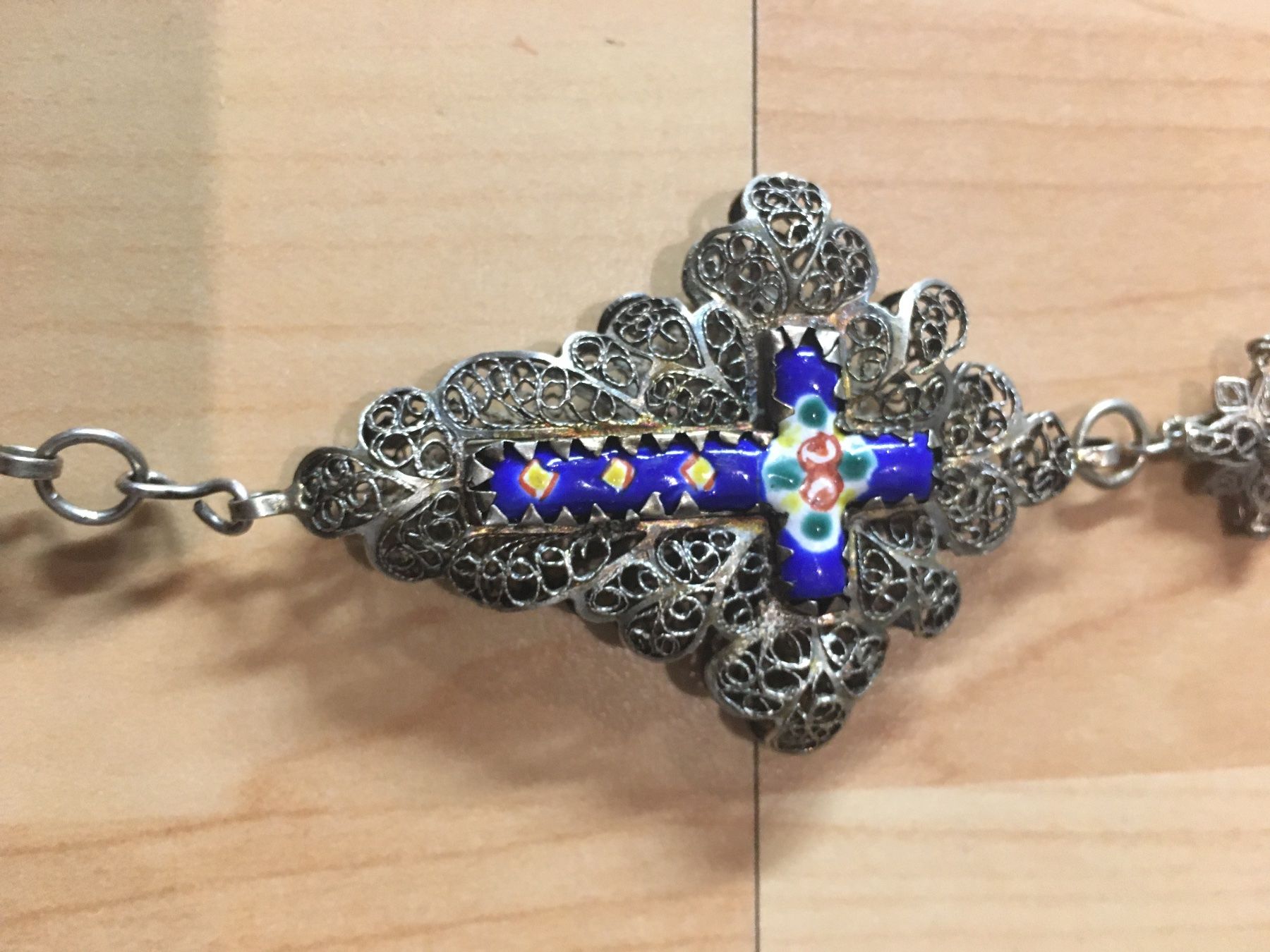 Sonstiger Schmuck: Antiker silberner Rosenkranz – Neu (gemäss Beschreibung) aus Savosa von Fransis 5