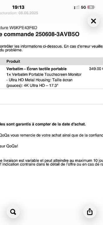 Monitor: Écran Verbatim 17 pouces 4K – Usato da Lausanne venduto da sja_5tqj 3