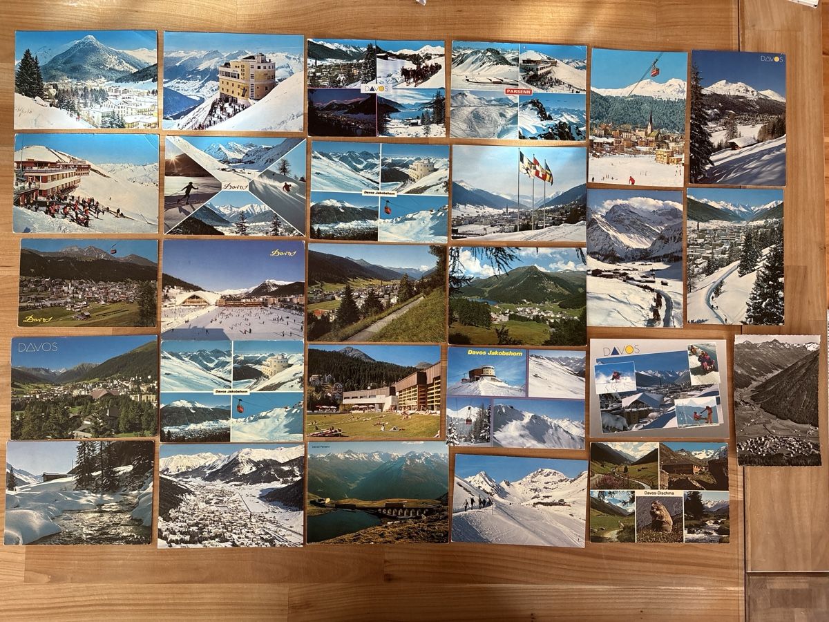 Cartoline postali: über 70 AK von Davos – Usato da Rümlang venduto da Brieftaube2 2