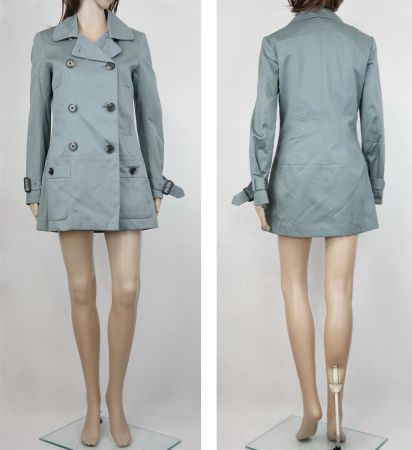 InWear Damen Mantel Trenchcoat /Lp:459Fr/Gr.42/graugrün/Neu