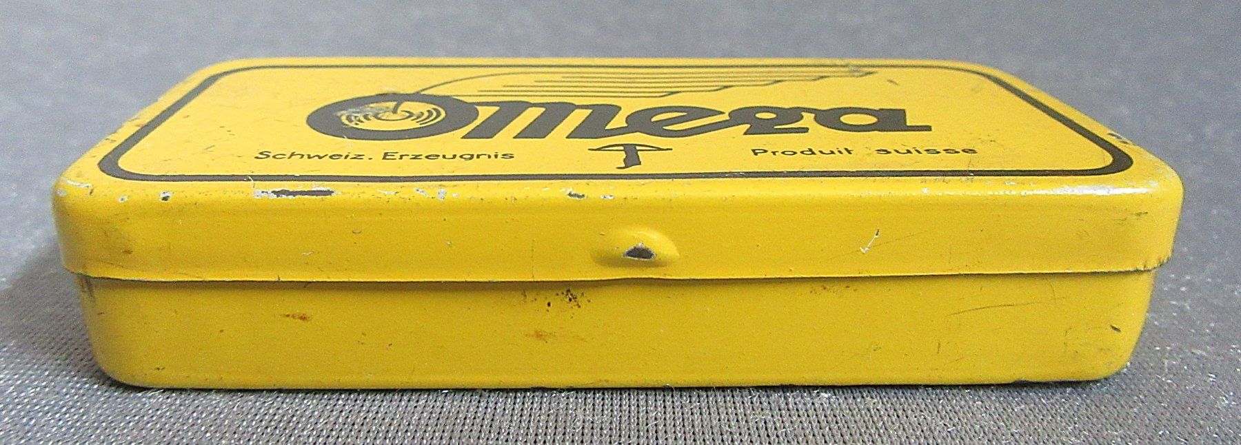 Omega Sonstige Dekorationen & Accessoires: alte Velo Flickzeug-Dose Omega - Schweiz - Blechdöslein – Gebraucht aus Auenstein von Padabimbim 2