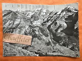 Alte Ansichtskarte Kandersteg Panorama, guter Zustand!