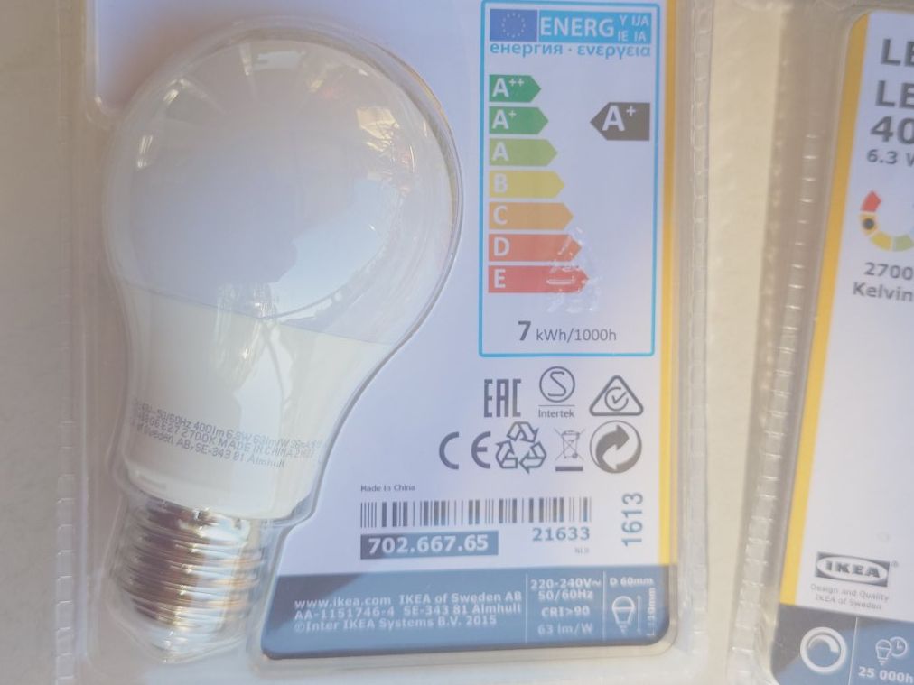 Ikea Lampen: 4x IKEA LED 6.3W E27 – Neu und originalverpackt aus Kirchberg BE von Myford 1
