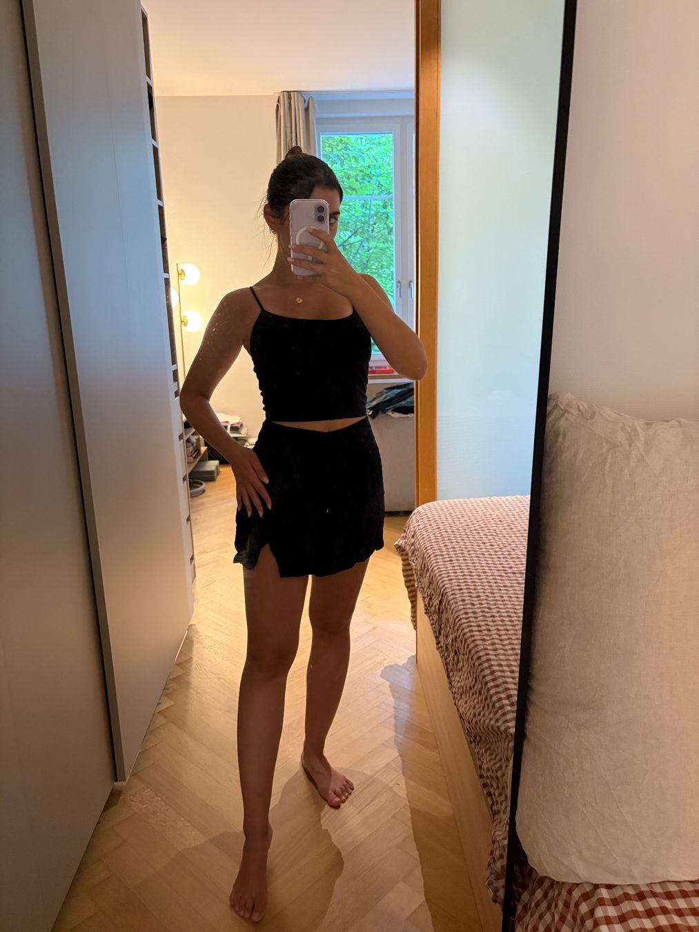 Zara Gonne: ZARA satin black skort – Nuovo e nell'imballaggio originale da Zürich venduto da mon_ht6w 1