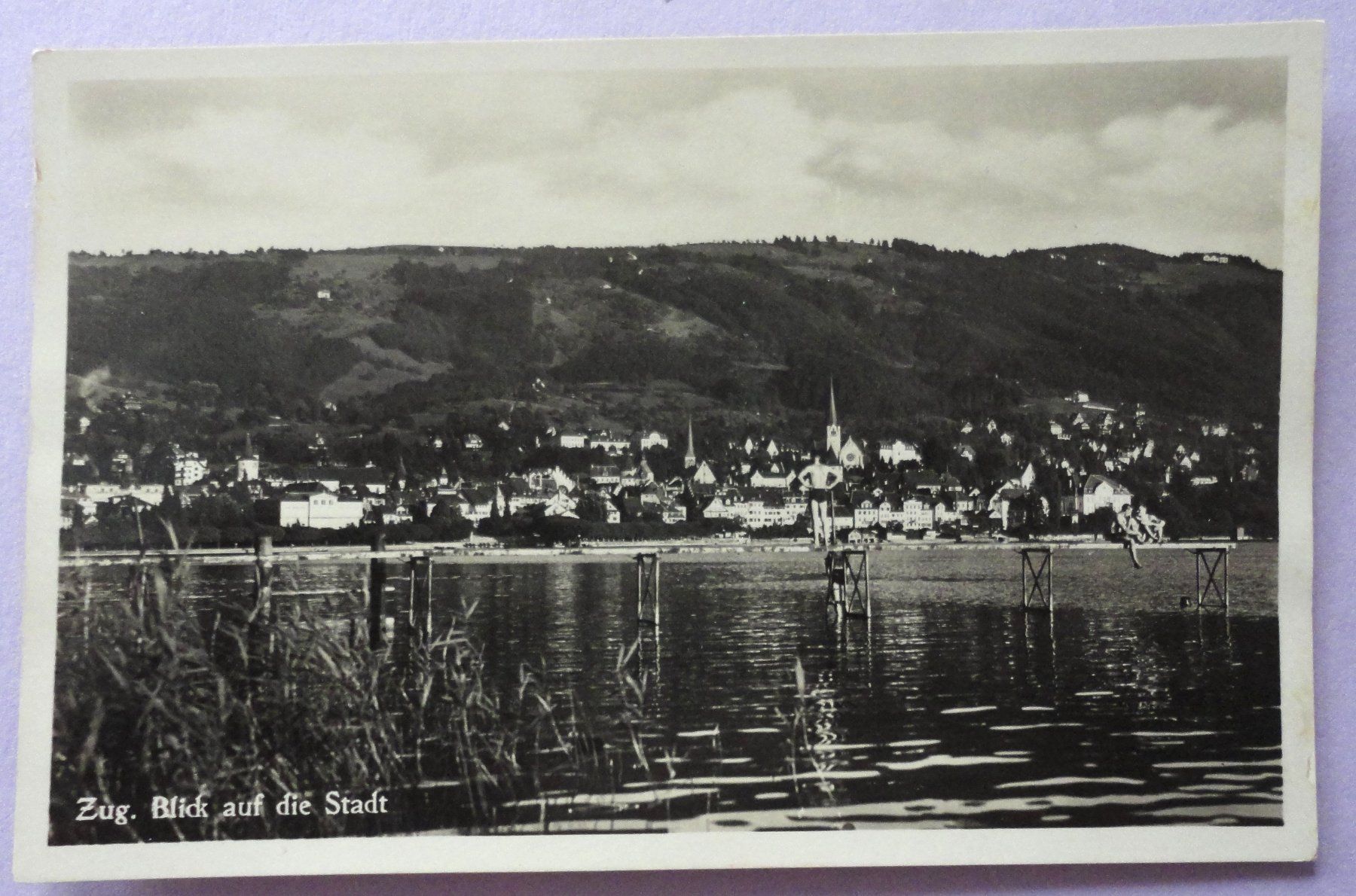 Ansichtskarten: Zug, Blick auf die Stadt – Defekt aus Fétigny von Billy2miny