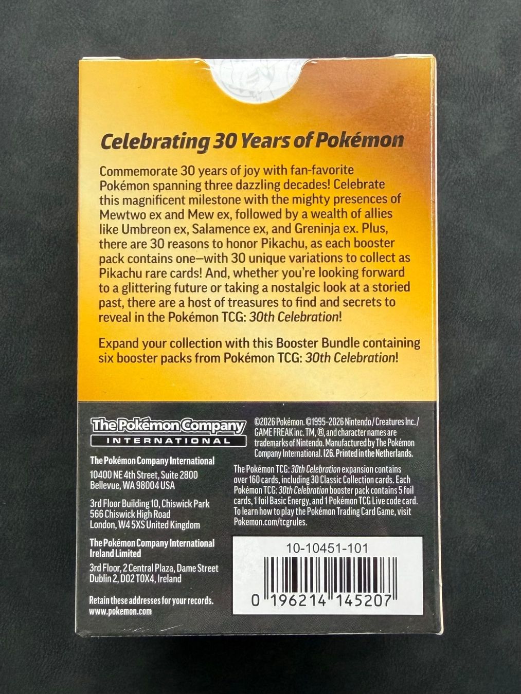 Pokémon Carte collezionabili: Booster Bundle Pokémon 30th Celebration | Sealed | EN – Usato da Aarau venduto da fgr15 1