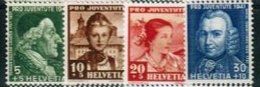 1941, Nr. J97-100, Pro Juventute Satz,  postfrisch