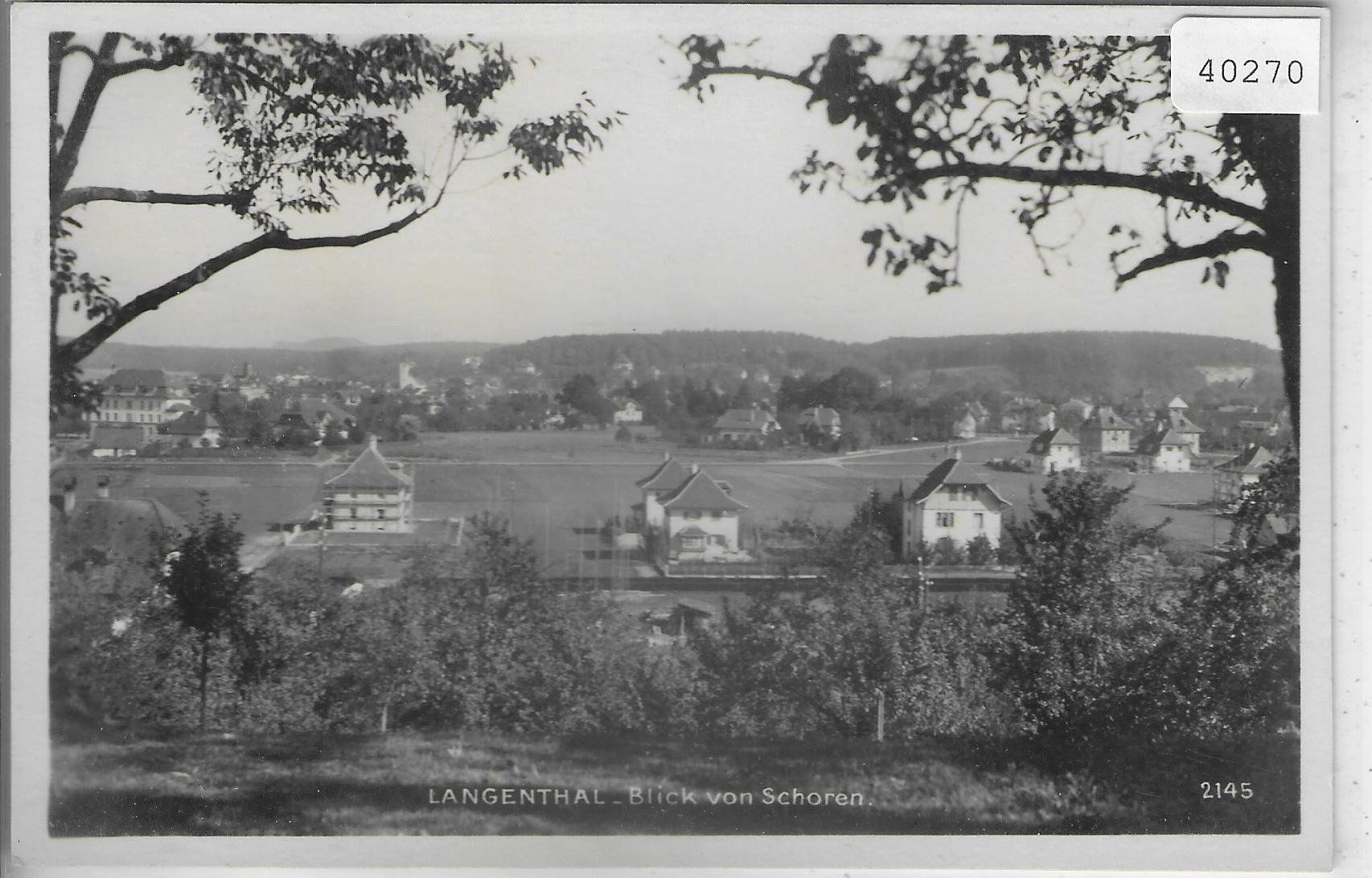 Ansichtskarten: Langenthal  - Blick von Schornen – Gebraucht aus Ettingen von Kartenplanet