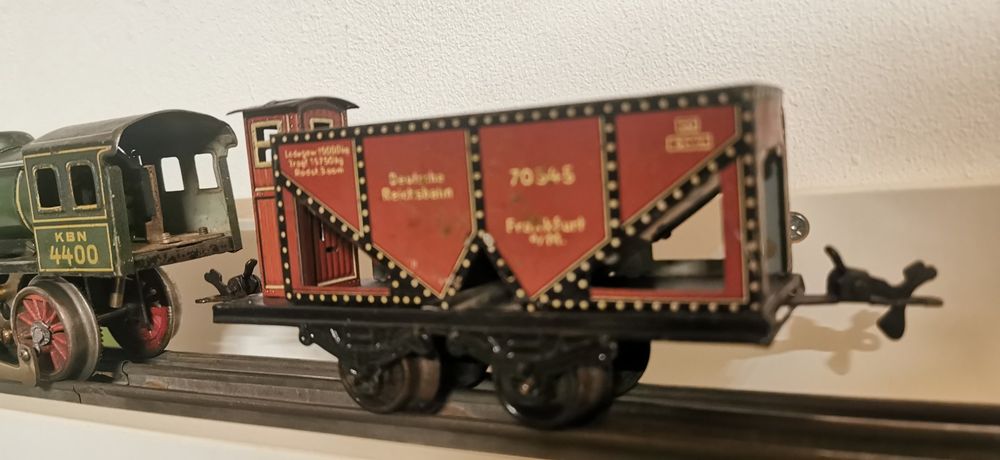 Loco Mécanique KARL BUB Allemagne – Tôle Litho, écartement O, Longueur 17cm, RARE