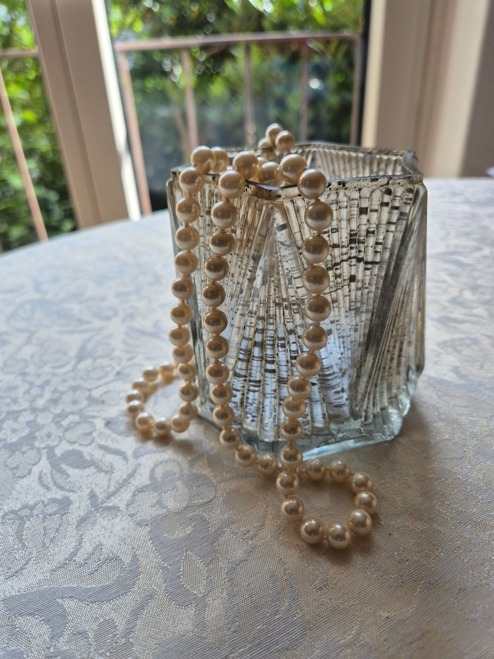Catenine: Kette Südsee Muschelkeernperlen beige – Usato da Zürich venduto da canteiros 1