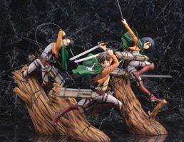 Attack on Titan Anime Manga Figuren Eren Mikasa Levi Origina