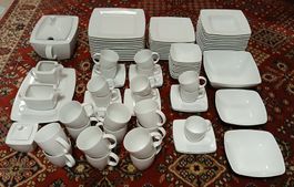 La Vie Porzellan Geschirr-Set, Gedeck 12 Person, Neuwertig!