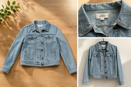Springfield Jeansjacke, Gr. S, gestreift - Top Zustand!