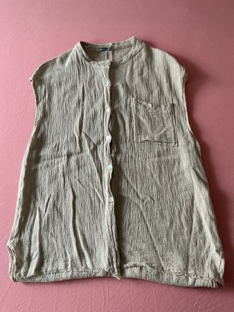Damen Bluse Kavi Grösse 38 Leinen-Baumwolle neuwertig