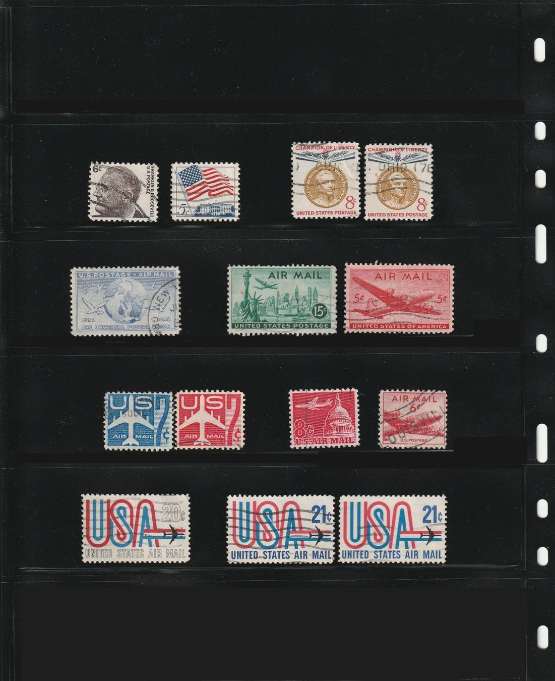 Tutti i francobolli: 58 alte Briefmarken USA – Usato da Basel venduto da chrisKB 1