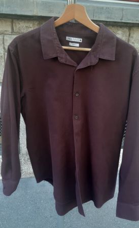 Herren Hemd Zara Slim Fit dunkelbraun Grösse L