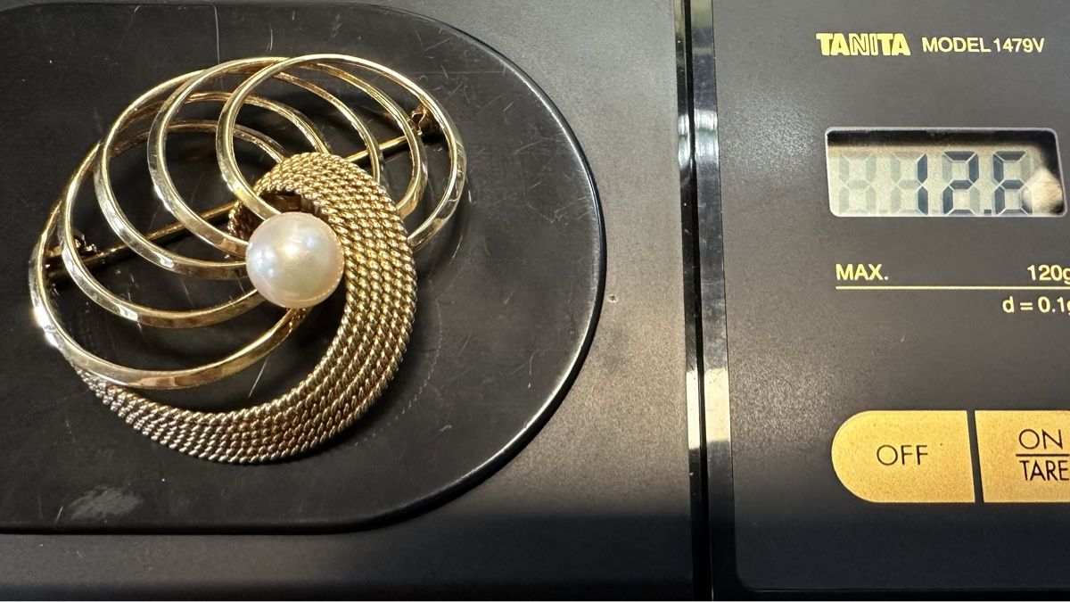 Spille & Fermagli: Brosche Gelbgold 14kt mit Perle – Usato da St-Gingolph venduto da Edgar1920 4