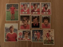 1.FC Kaiserslautern 11 Autogramme Sammelbilder 70-80er