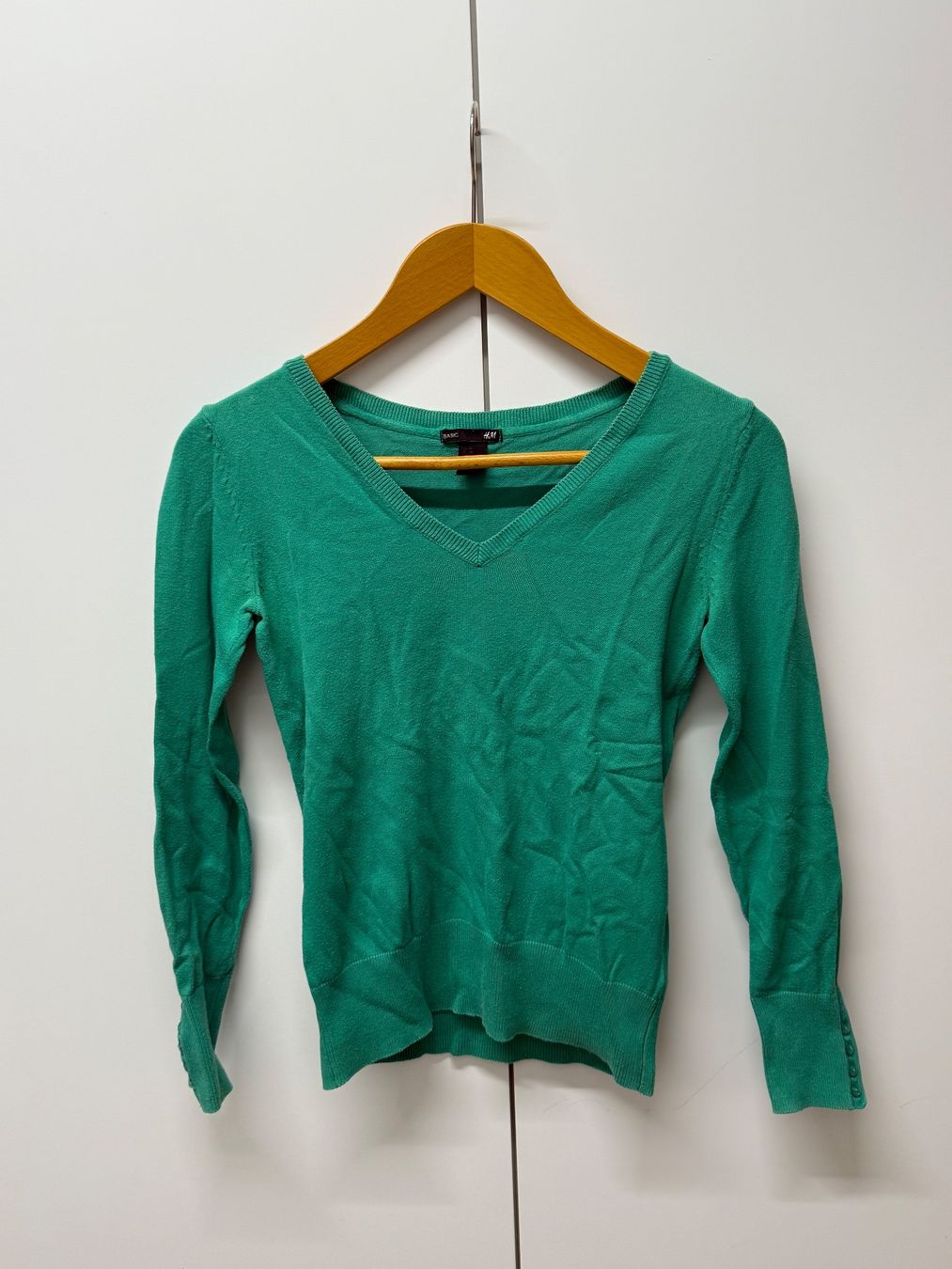 H&M Pulls & Sweat-shirts: H&M Basic Pullover, Grün, Grösse XS, Top Zustand! – Neuf (Voir description) à Zürich par Cleo234