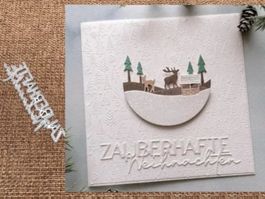 Stanzschablone Nr.602, Weihnachten Schrift (Sizzix geeignet)