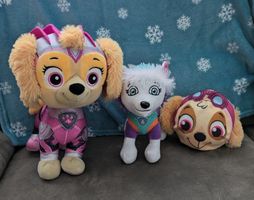 Paw Patrol Plüschtiere - Grosse Skye, Everest, Skyekopf
