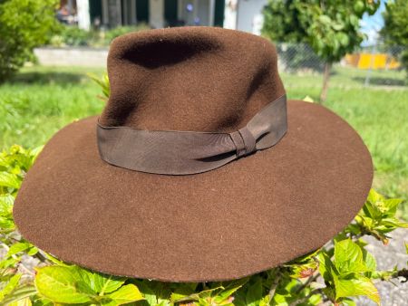 Brauner Filzhut für Damen Grösse M – perfekt für den Herbst!