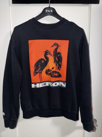 Heron Preston Sweatshirt black graphic print good state
