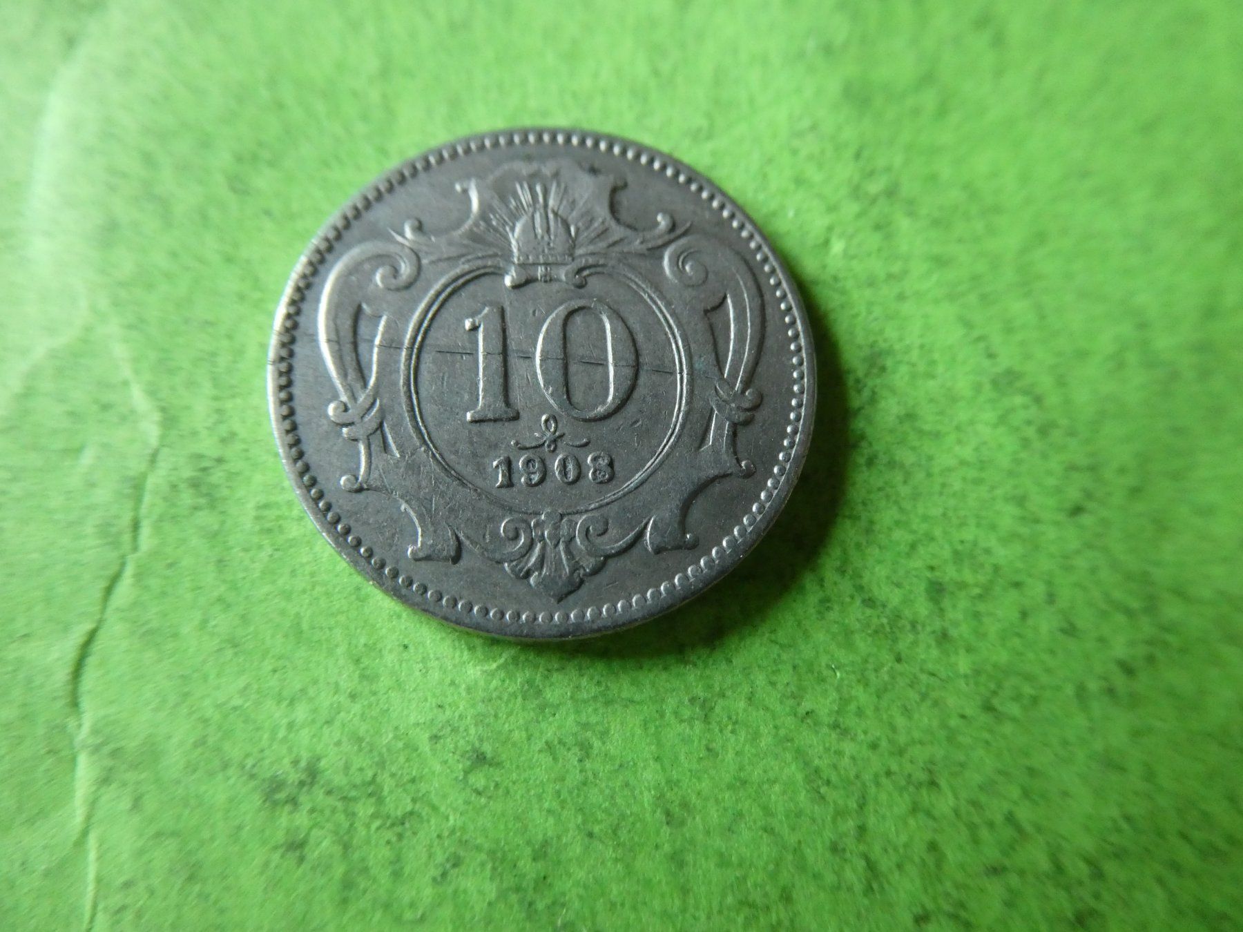 Tutti le monete: Oesterreich 1908, 10 Heller – Usato da Hinterforst venduto da Rohusri