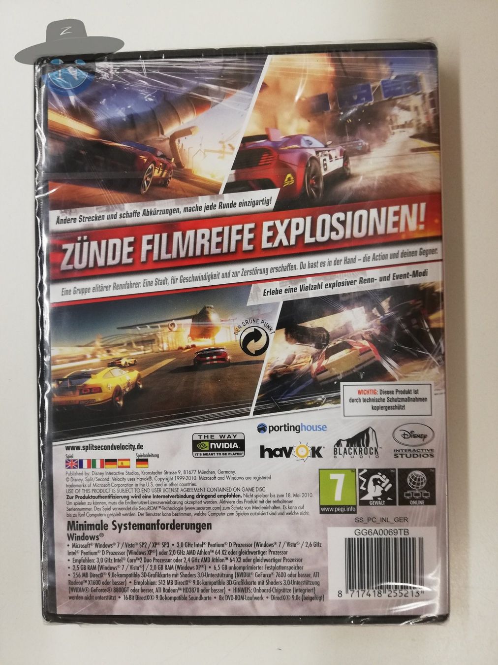 Disney Giochi: Split - Second - Velocity / PC-Game neu, OVP, sealed – Nuovo (secondo la descrizione) da St. Gallen venduto da zorro_dc 1