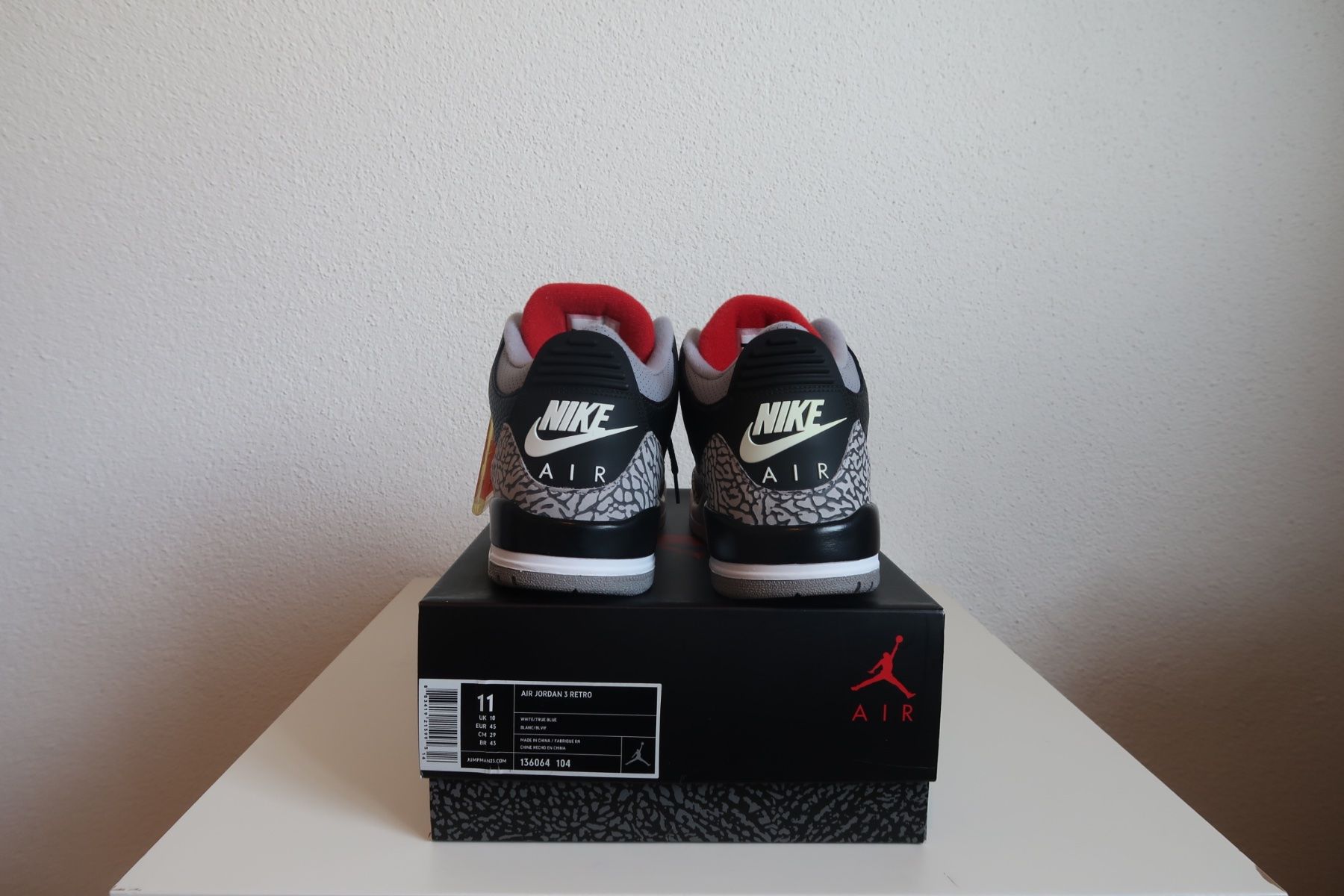 Jordan Herrenschuhe: Air Jordan 3 Retro "BLACK CEMENT" 2018 – Neu (gemäss Beschreibung) aus Freienbach von Badi1980 1