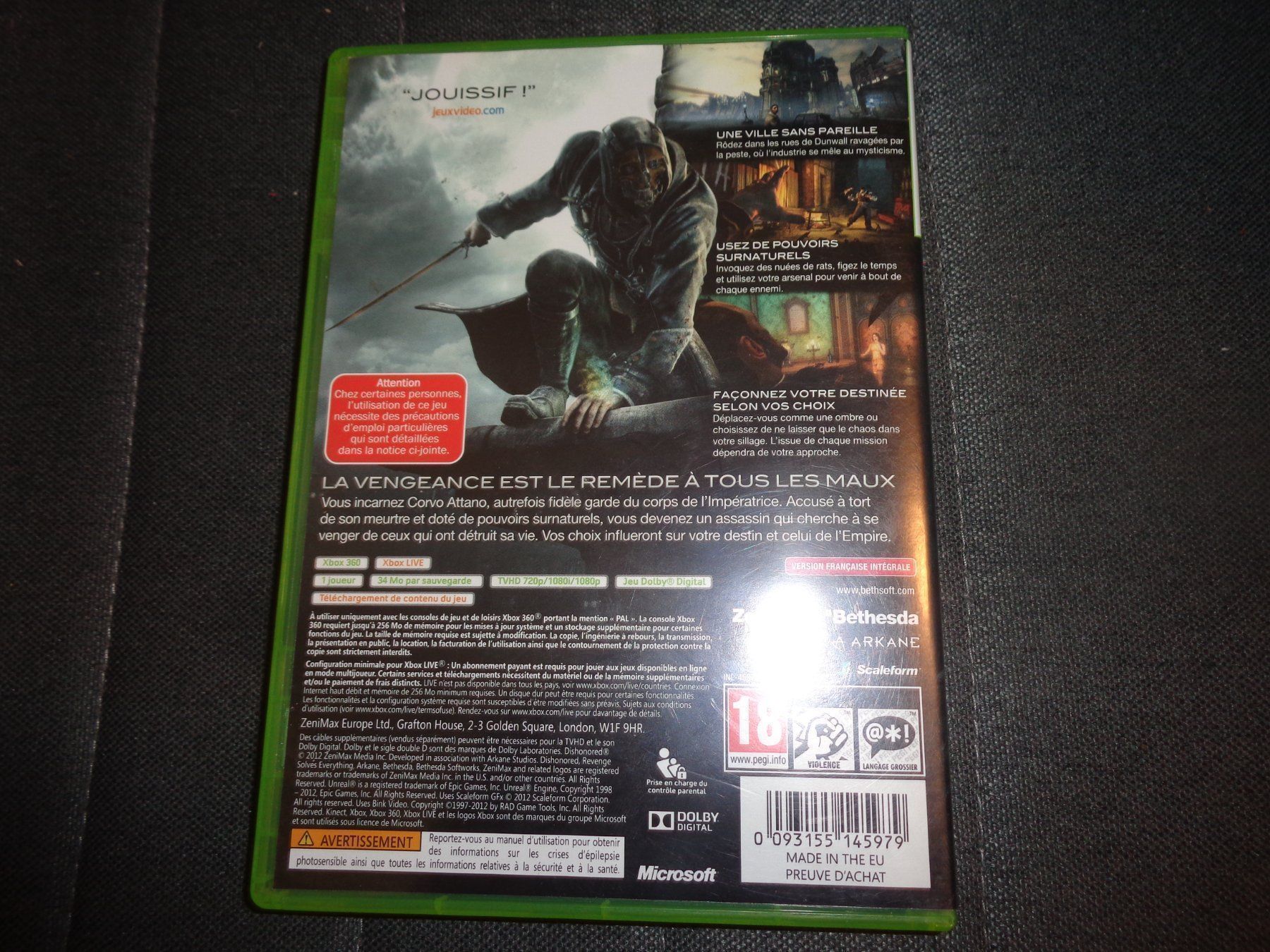 Giochi: Dishonored XBOX 360 – Usato da Olten venduto da Disc-Ausverkauf 2