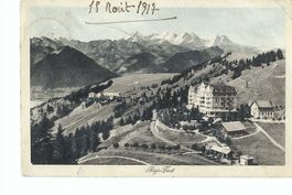Rigi-First mit Hotel,  1917