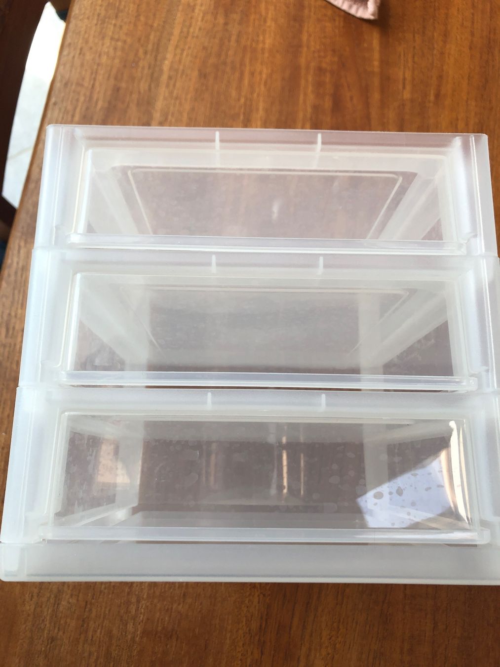 Contenitori & Simili: Zwei kleine Schubladenbox transparent 3 Fächer – Usato da Arlesheim venduto da leyRum4.5 3