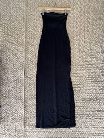 Black off schoulder dress Bershka