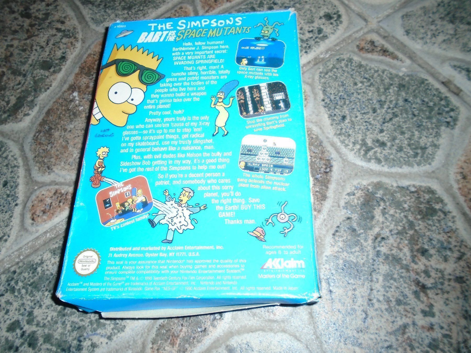 Giochi: Simpsons Space Mutants NES + SCHACHTEL – Usato da Olten venduto da Disc-Ausverkauf 1