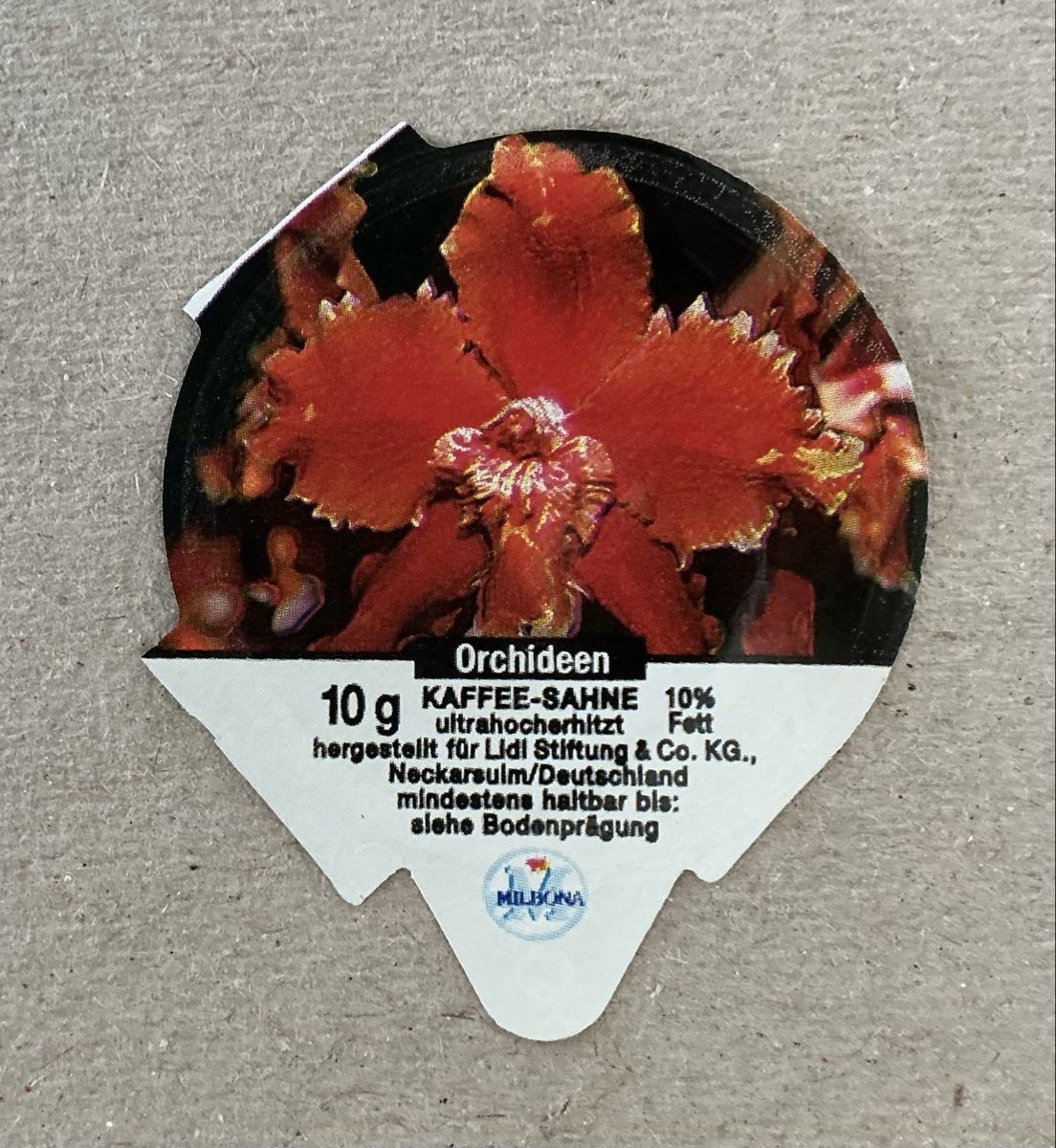 Coperchi dei cremini per caffè: D - 81 B - Orchideen 1 – Usato da Allschwil venduto da gewuerznelke