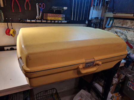 Samsonite Hartschalenkoffer gelb mit Rollen 