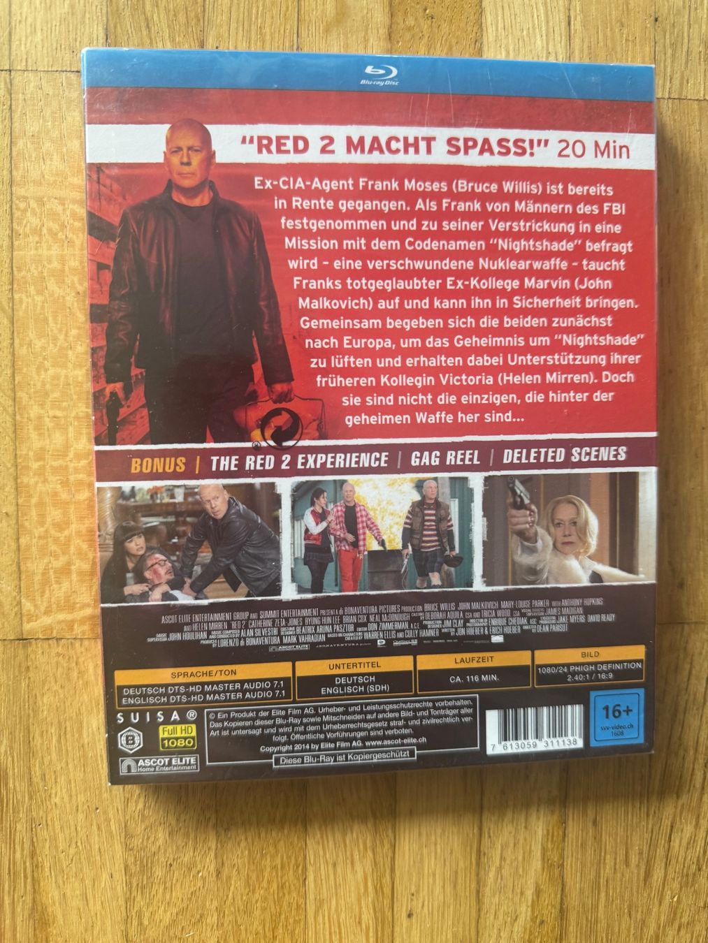 Tutti i DVDs: RED 2 (BLU-RAY-OVP) – Nuovo e nell'imballaggio originale da Basel venduto da san_2qlq 1