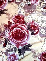 Wolldecke mit Rosen motiv
