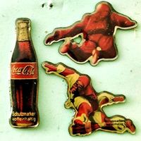 3 Coca-Cola Pins  eine spezielle Serie (vollständig)
